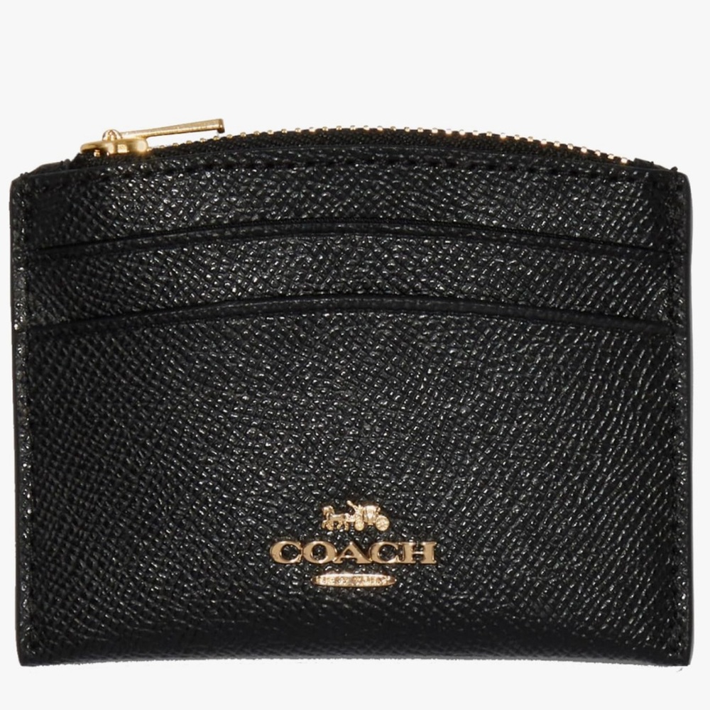 Coach Black and Gold Card Holder